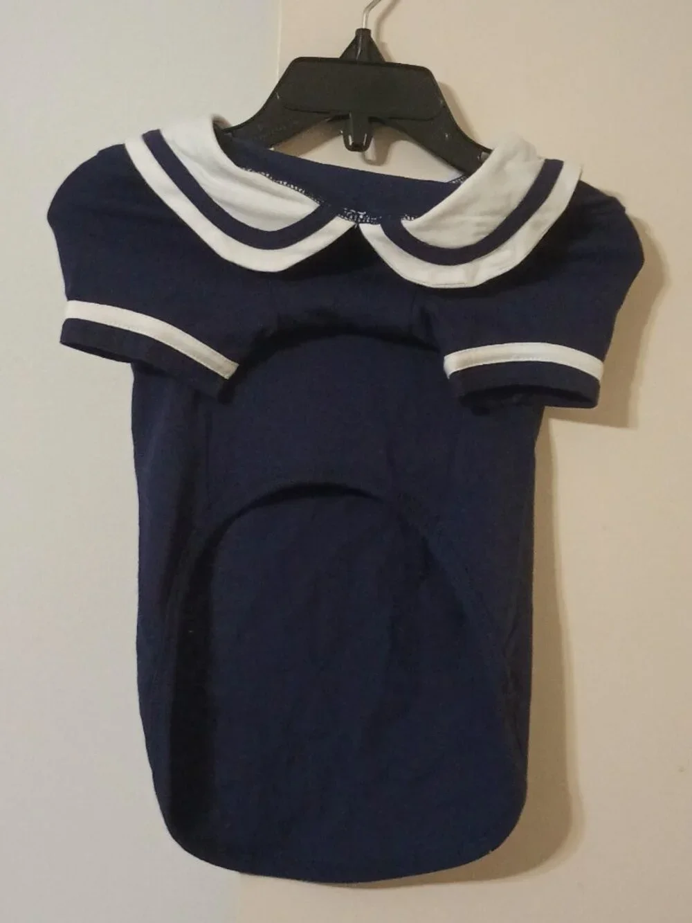 NWOT ~ Blueberry Navy Blue Summer Sailor Suit T-shirt for Dogs, Small